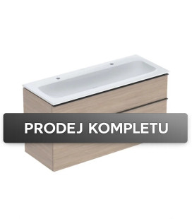 Geberit iCon 502.334.JH.1 dub včetně extra slim dvojumyvadla KeraTect 120cm
