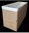 Geberit koupelnová skříňka dub/ limitovaná edice pro dvojumyvadlo 120 cm
