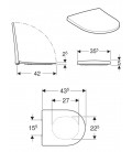 Geberit wc sedátko Acanto 500.660.01.2 softclose