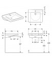 Geberit Renova Nr.1 60 cm 128660600 KeraTect umyvadlo pro handicapované